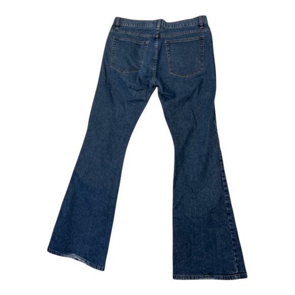 Calvin Klein Juniors Medium Blue Flare Leg Denim Jeans Stretch Sz 11 - Picture 2 of 7